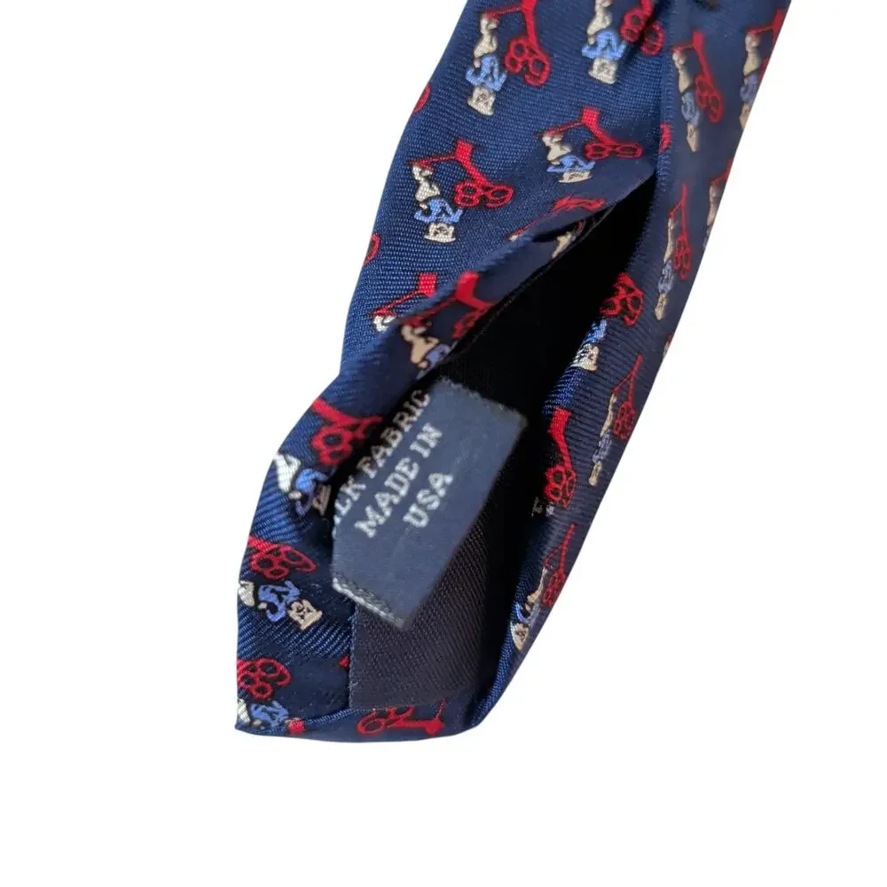 Vintage Rivetz of Boston Mens Silk Yale Bulldogs 68 Neck Tie Reunion Class Pride